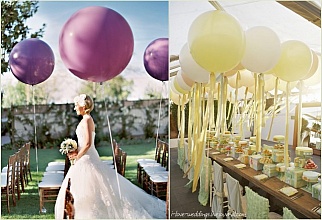 Свадебная фотосессия с шарами 