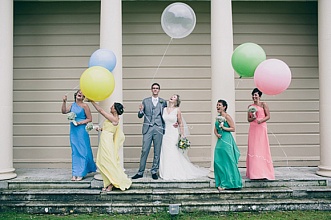 Метровые шары на свадьбу